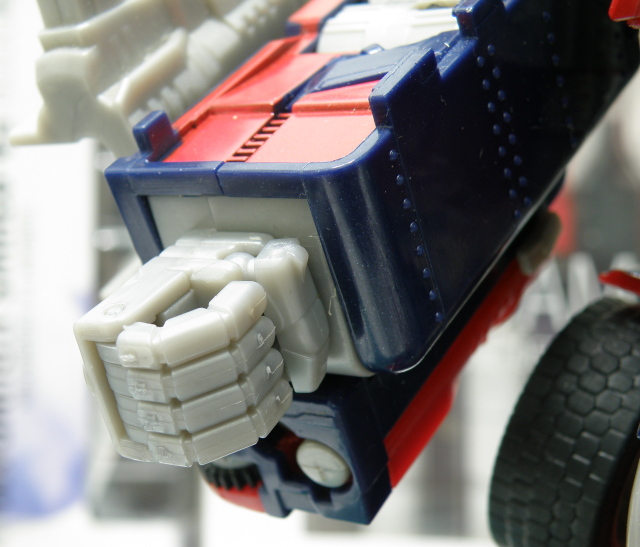 Optimus Prime robot fist clenched