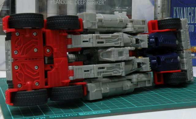 Optimus Prime truck mode, under side exposed