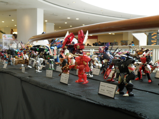 Beast Wars toyline on display.