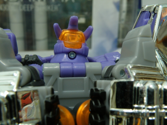 Galvatron head detailing at the back.