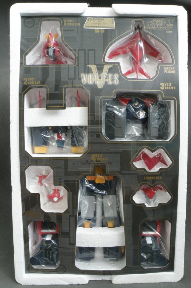 SOC Voltes V packed in polyester foam.