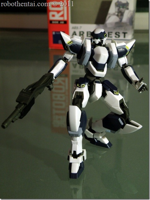 ARX7 Robot Damashii sling combat shotgun to action.
